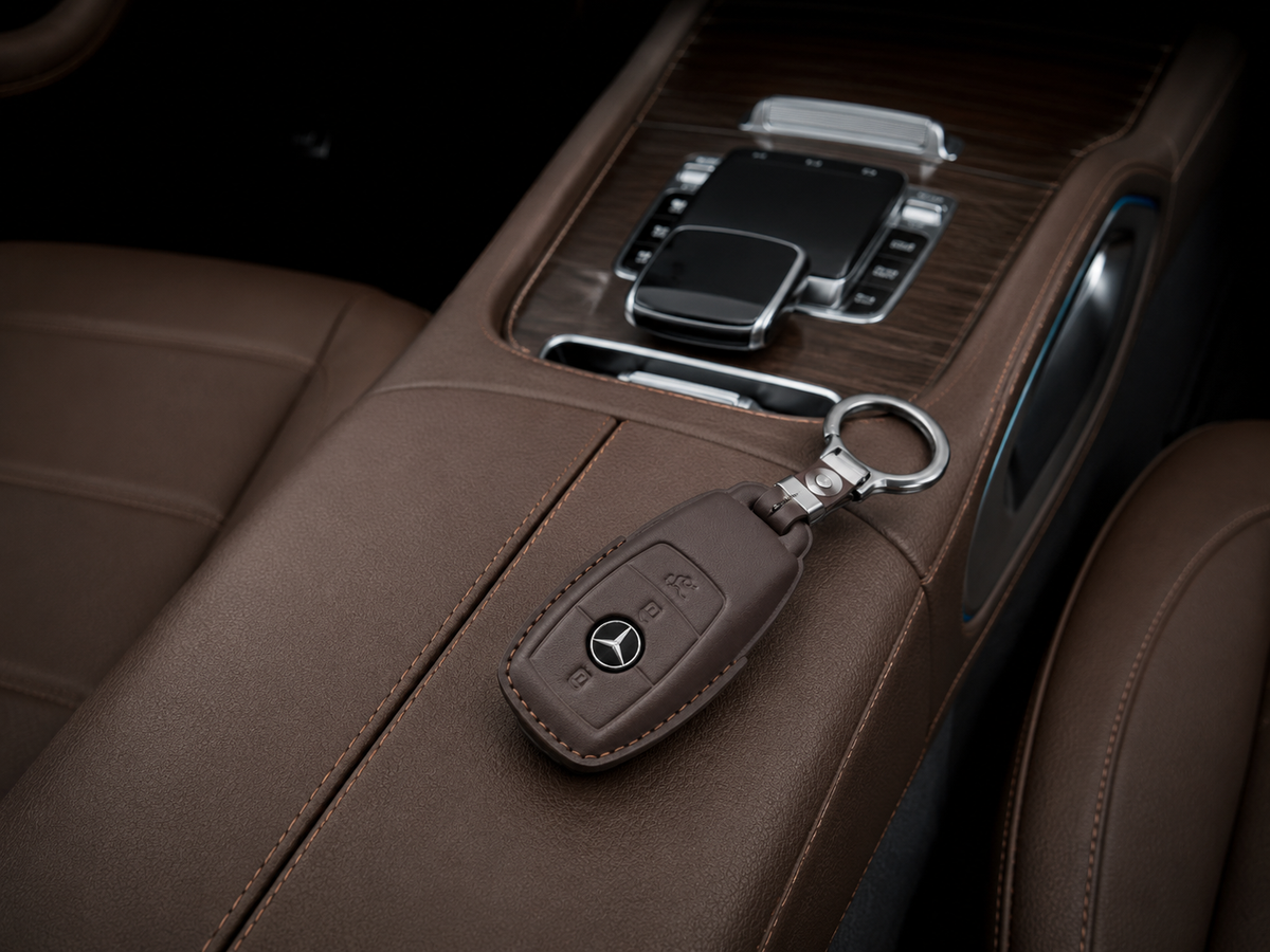 Husa din piele pentru cheie Mercedes-Benz - A