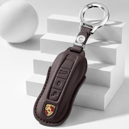 Husa din piele pentru cheie Porsche - A