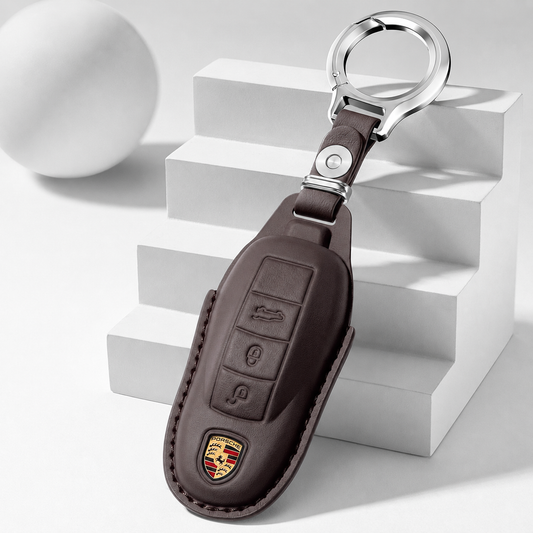 Husa din piele pentru cheie Porsche - B