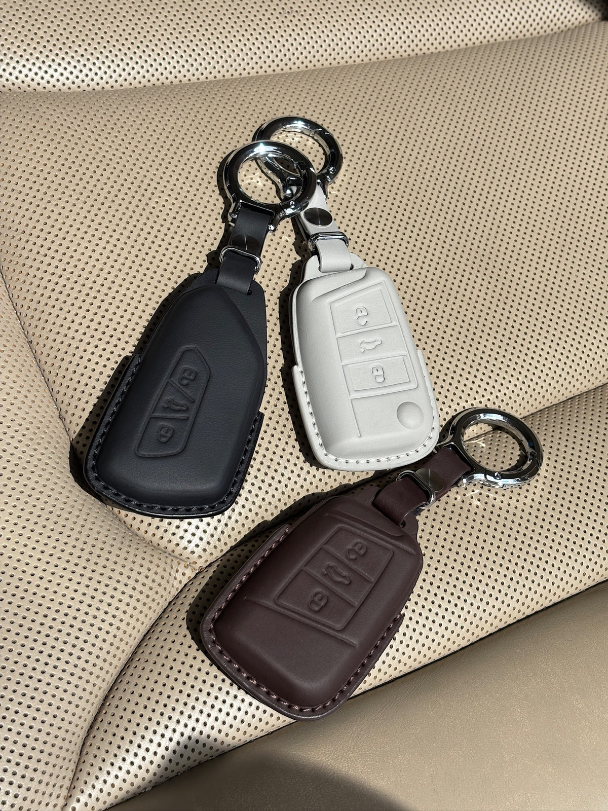 Husa din piele pentru cheie Volkswagen, Cupra sau Skoda - D