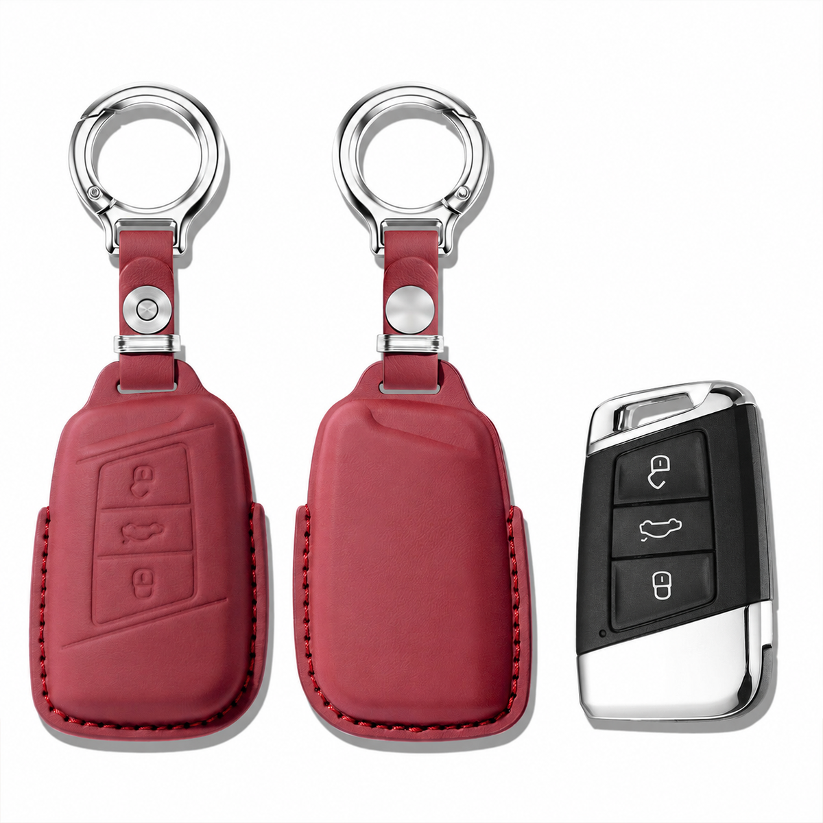 Husa din piele pentru cheie Volkswagen sau Skoda - C
