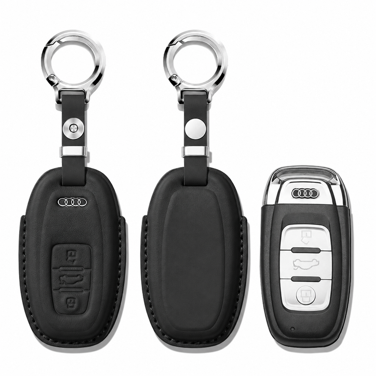 Husa din piele pentru cheie Audi - A