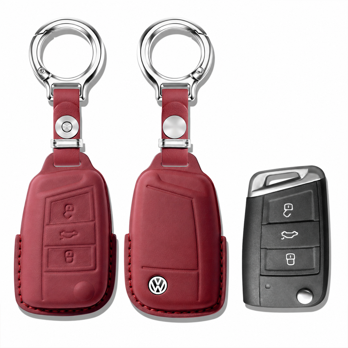 Husa din piele pentru cheie Volkswagen sau Skoda - B