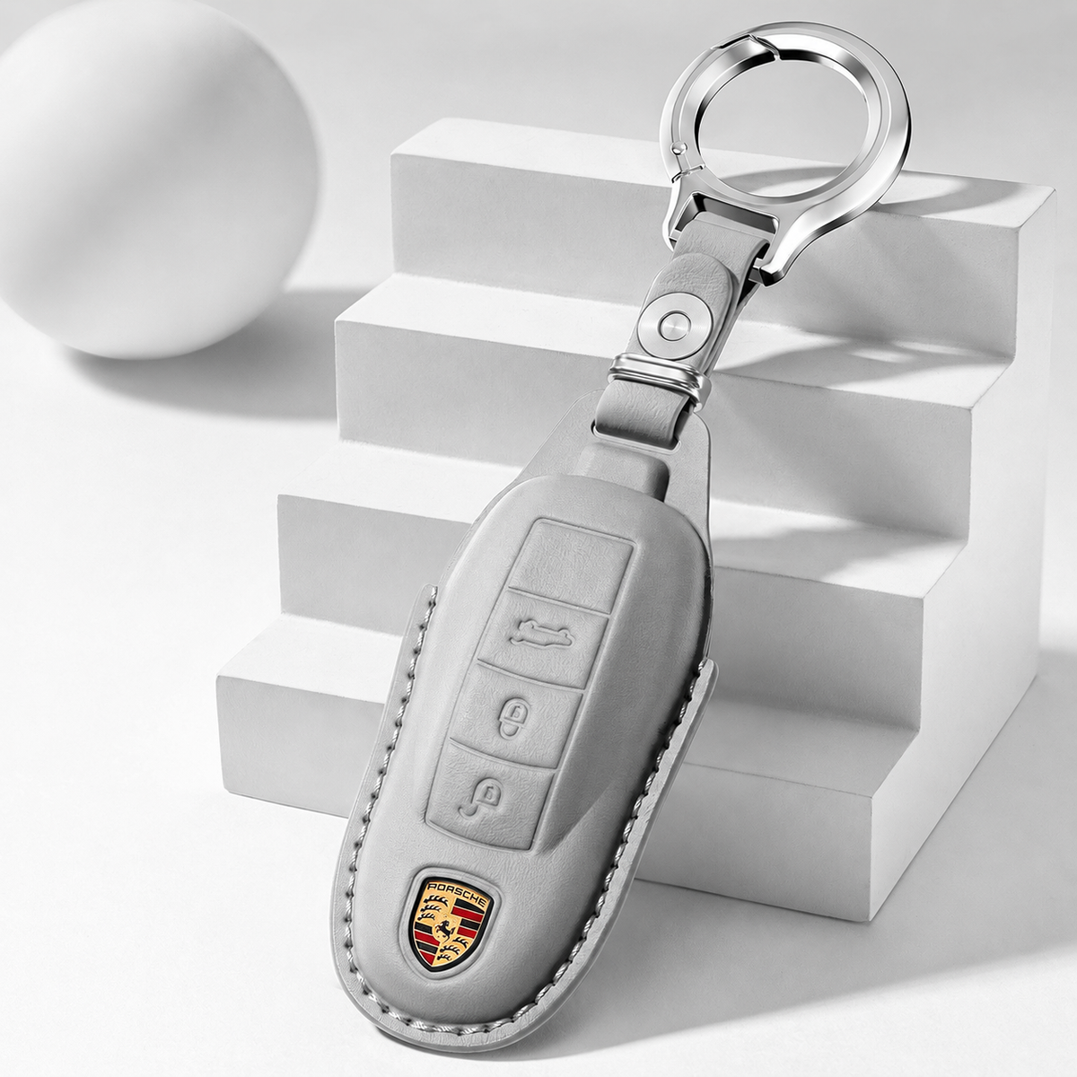 Husa din piele pentru cheie Porsche - B