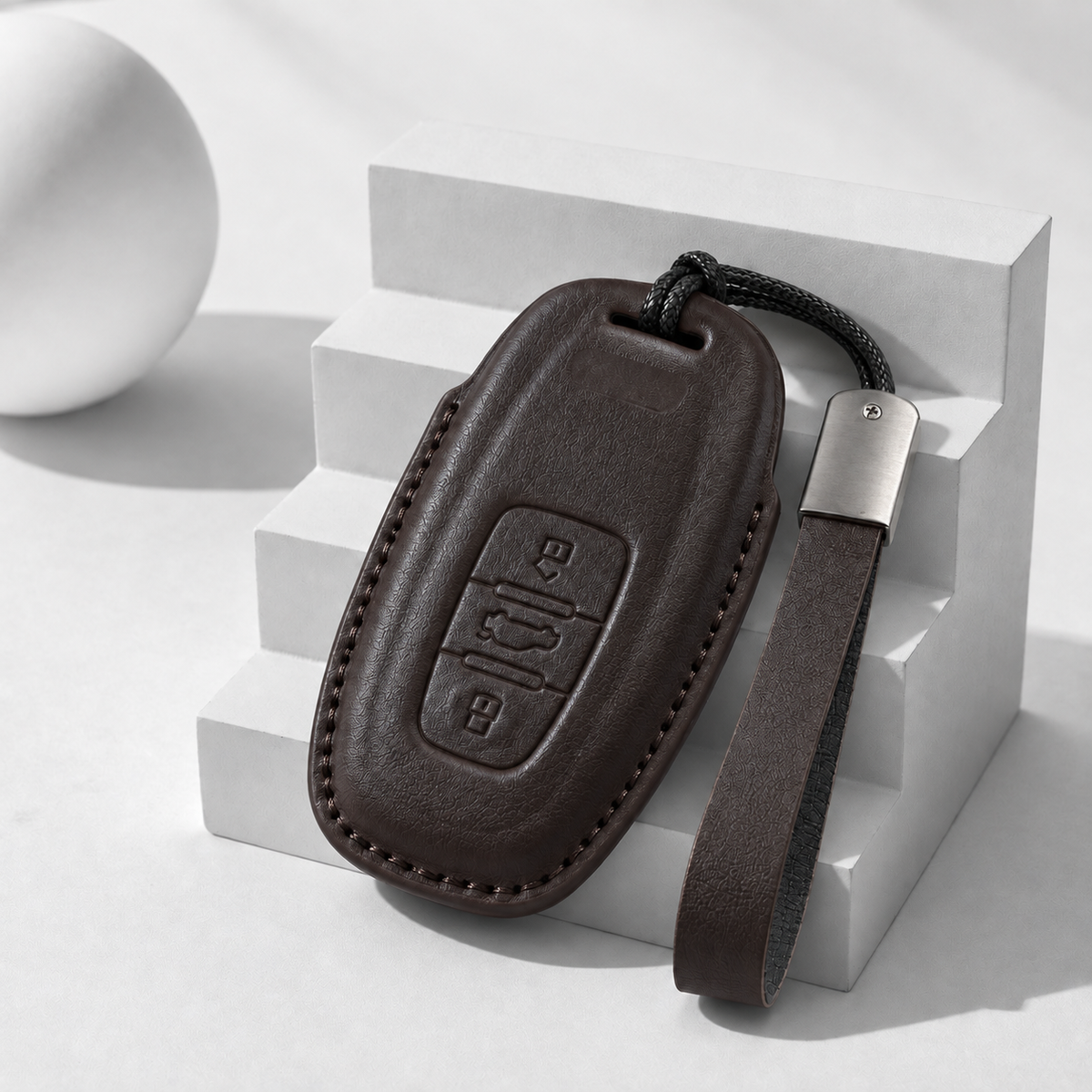 Husa din piele pentru cheie Audi - D