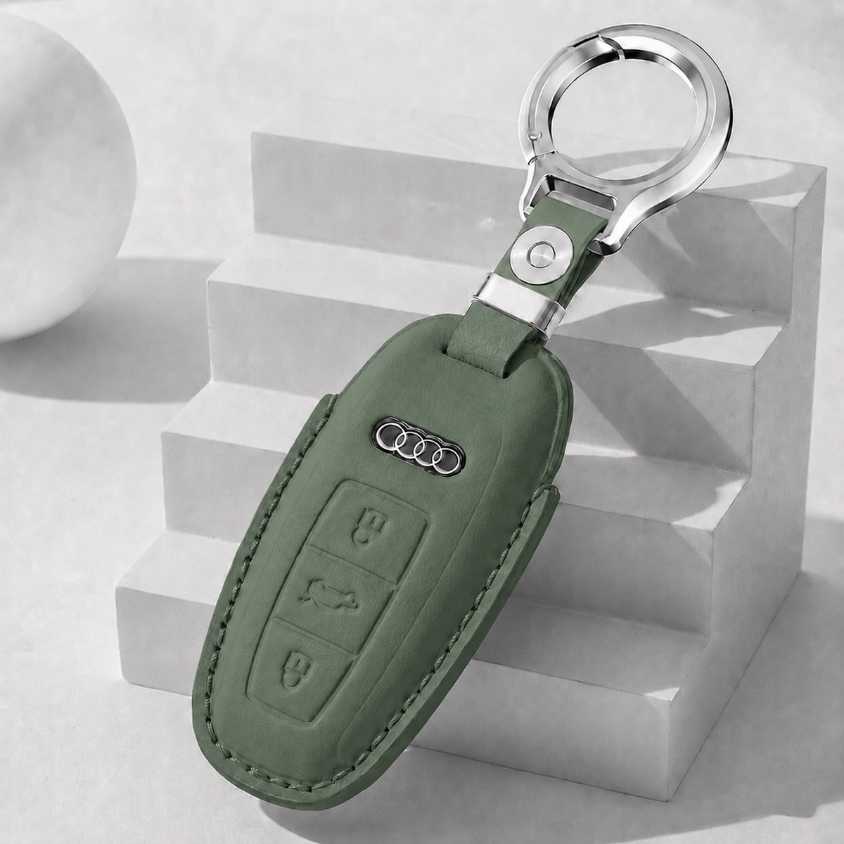 Husa din piele pentru cheie Audi - C