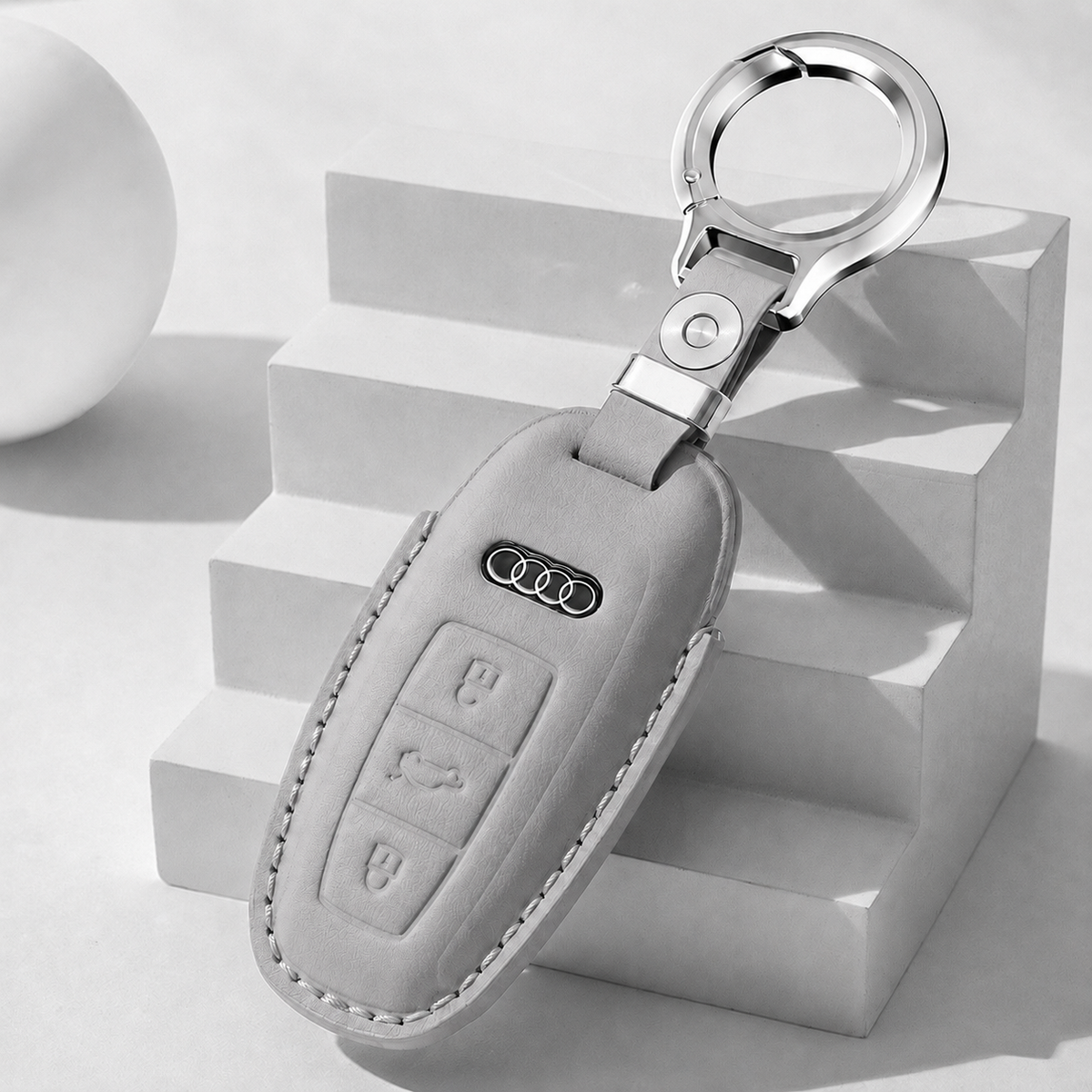 Husa din piele pentru cheie Audi - C