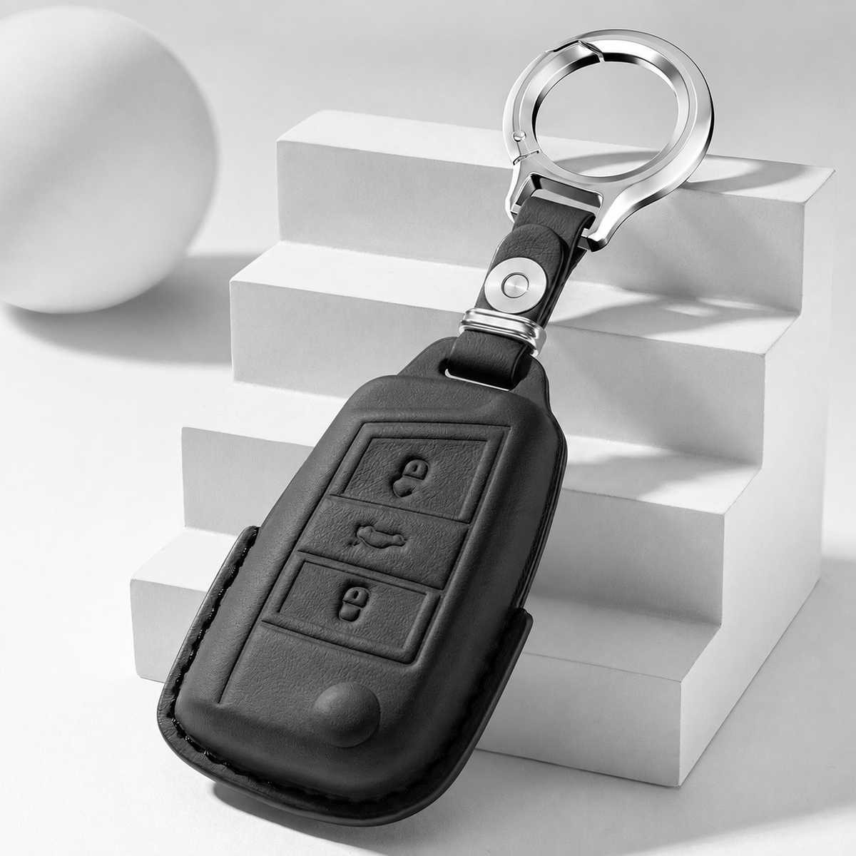 Husa din piele pentru cheie Volkswagen sau Skoda - B