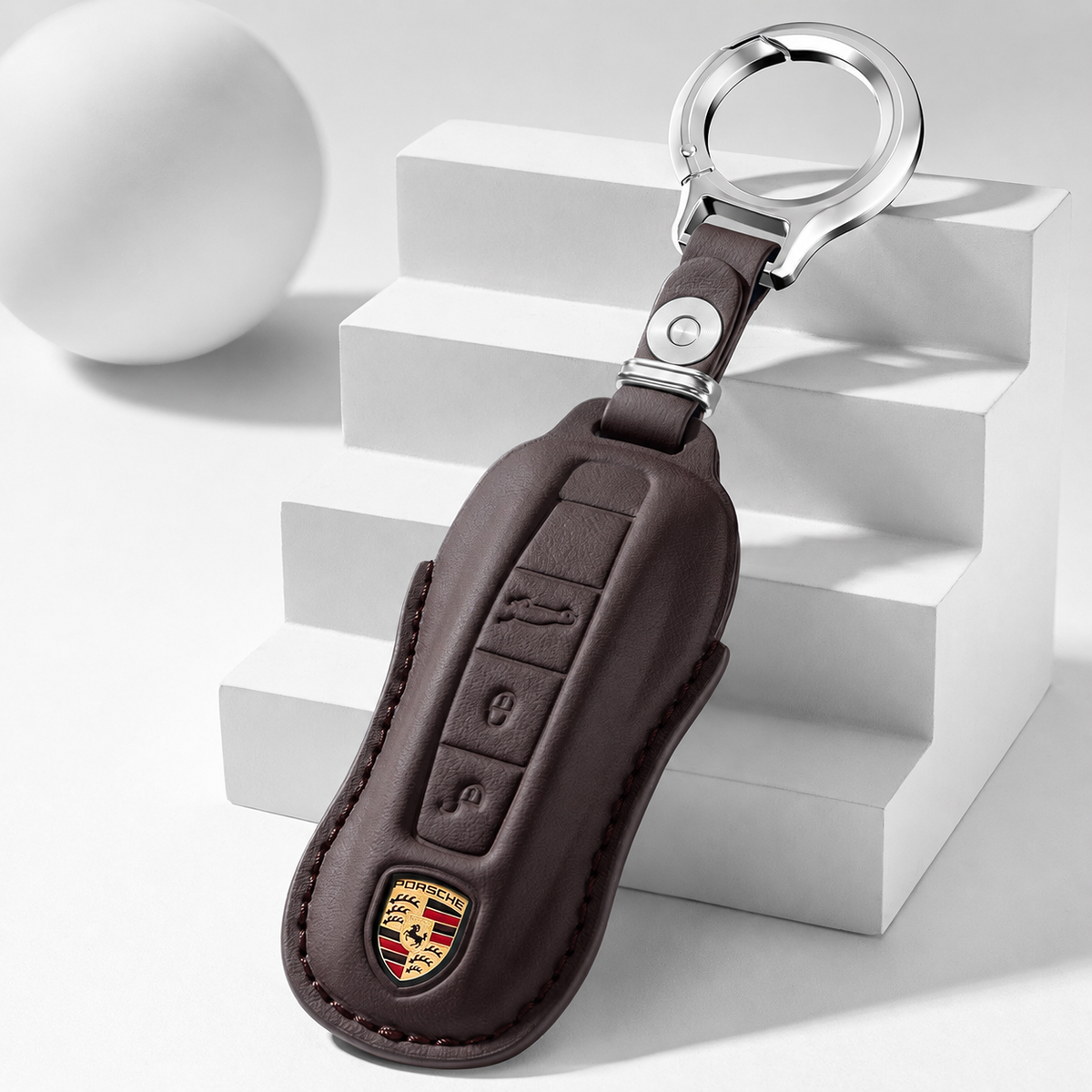 Husa din piele pentru cheie Porsche - A