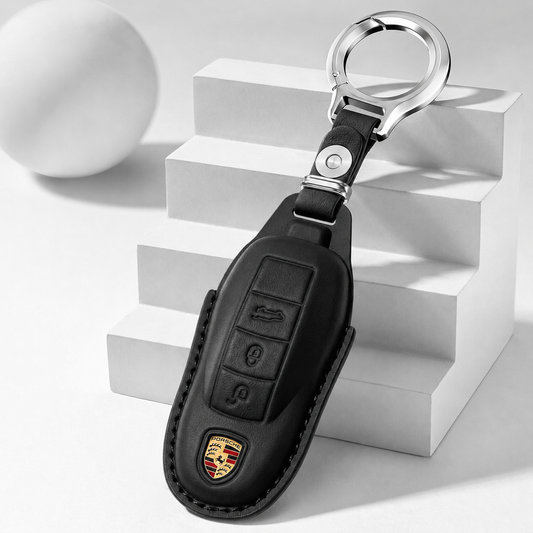 Husa din piele pentru cheie Porsche - B