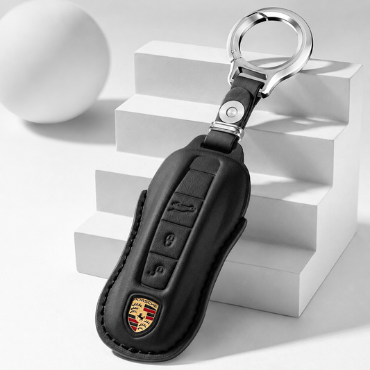 Husa din piele pentru cheie Porsche - A