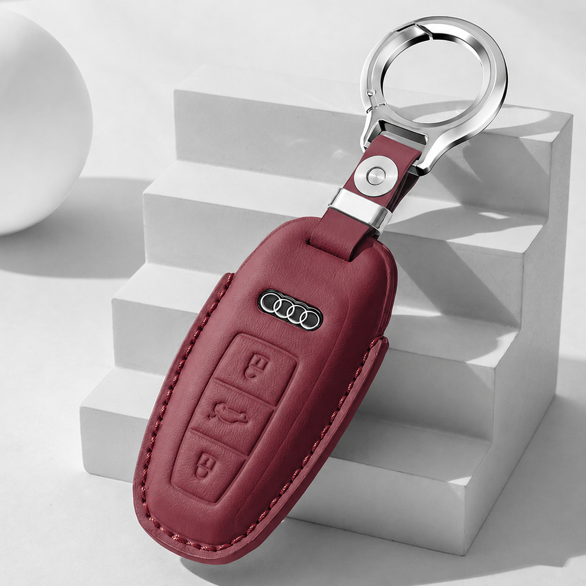 Husa din piele pentru cheie Audi - C
